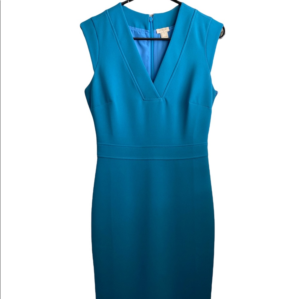 J.Crew Sleeveless Blue Dress, Size 0